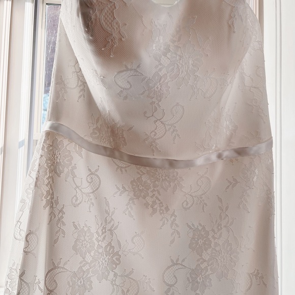 Ivory Lace Strapless Wedding Dress - NWT - Picture 2 of 16